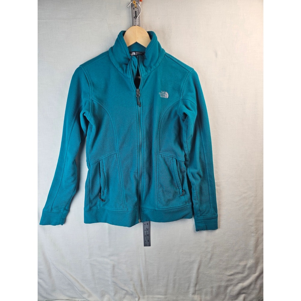 The North Face TKA 100 Full Zip Fleece Jacket Teal Blue Womens Medium